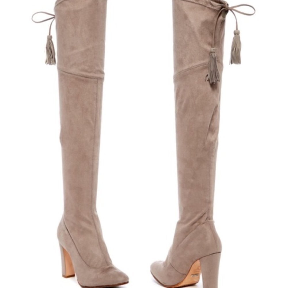 LIKE NEW SCHUTZ OTK BEAU BOOTS GREY SZ 8.5